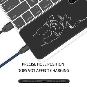 Black Case For iPhone With Same Design Art