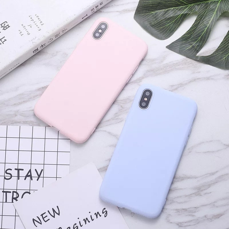 Phone Case candy color For Samsung galaxy A30 A40 A50 A60 A70 A20E M10 M20 M30S S8 S9 Plus NOTE10 9 phone back cover