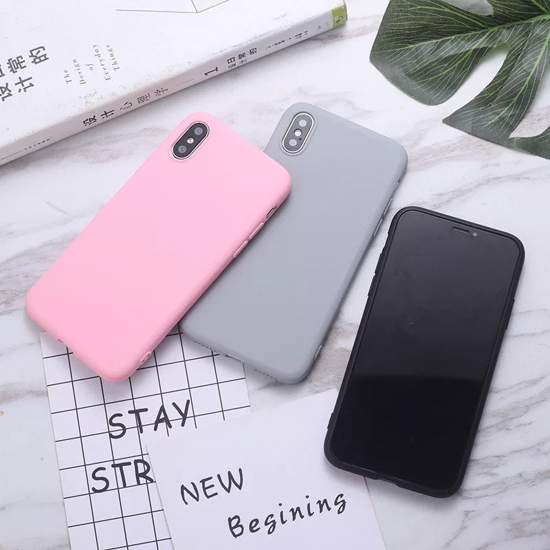Phone Case candy color For Samsung galaxy A30 A40 A50 A60 A70 A20E M10 M20 M30S S8 S9 Plus NOTE10 9 phone back cover