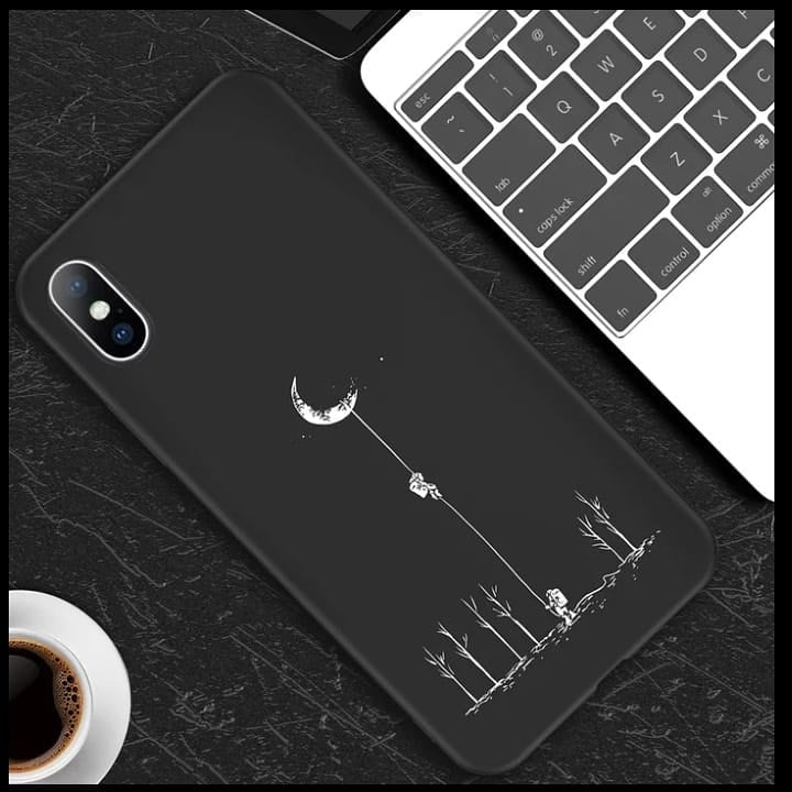 Black Case For iPhone With Same Design Art