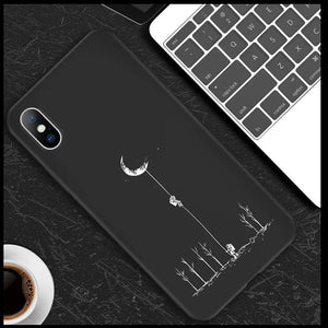 Black Case For iPhone With Same Design Art