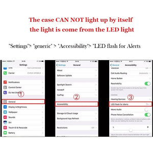 Lighting Case With Flash For iPhone
