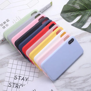 Phone Case candy color For Samsung galaxy A30 A40 A50 A60 A70 A20E M10 M20 M30S S8 S9 Plus NOTE10 9 phone back cover