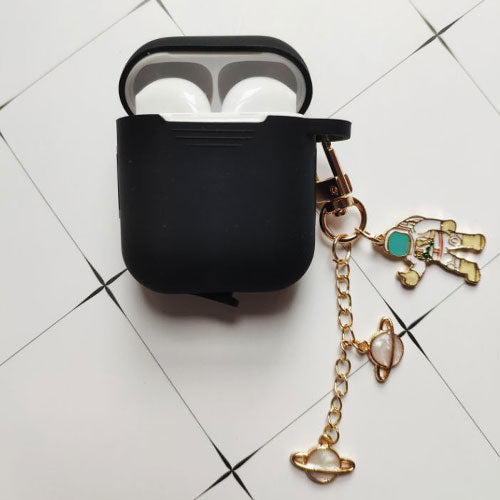 Cosmic Astronaut Spaceman Case for Apple Airpods 1 2  Accessories Case Protective Cover Bag Box Earphone Case Key ring