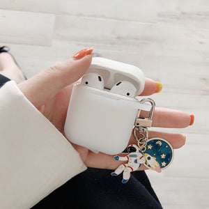 Cosmic Astronaut Spaceman Case for Apple Airpods 1 2  Accessories Case Protective Cover Bag Box Earphone Case Key ring