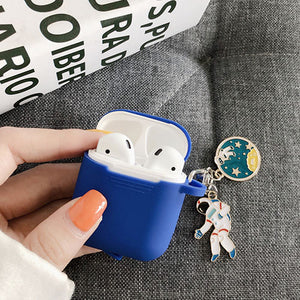 Cosmic Astronaut Spaceman Case for Apple Airpods 1 2  Accessories Case Protective Cover Bag Box Earphone Case Key ring