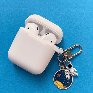 Cosmic Astronaut Spaceman Case for Apple Airpods 1 2  Accessories Case Protective Cover Bag Box Earphone Case Key ring