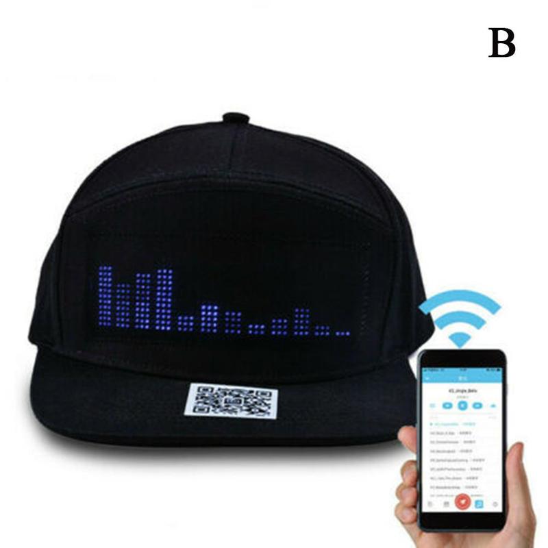 Red/Black Led Hat For Men Women