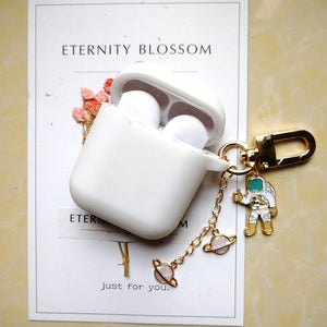 Cosmic Astronaut Spaceman Case for Apple Airpods 1 2  Accessories Case Protective Cover Bag Box Earphone Case Key ring