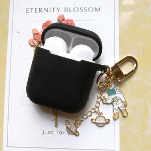 Cosmic Astronaut Spaceman Case for Apple Airpods 1 2  Accessories Case Protective Cover Bag Box Earphone Case Key ring