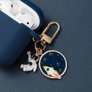Cosmic Astronaut Spaceman Case for Apple Airpods 1 2  Accessories Case Protective Cover Bag Box Earphone Case Key ring
