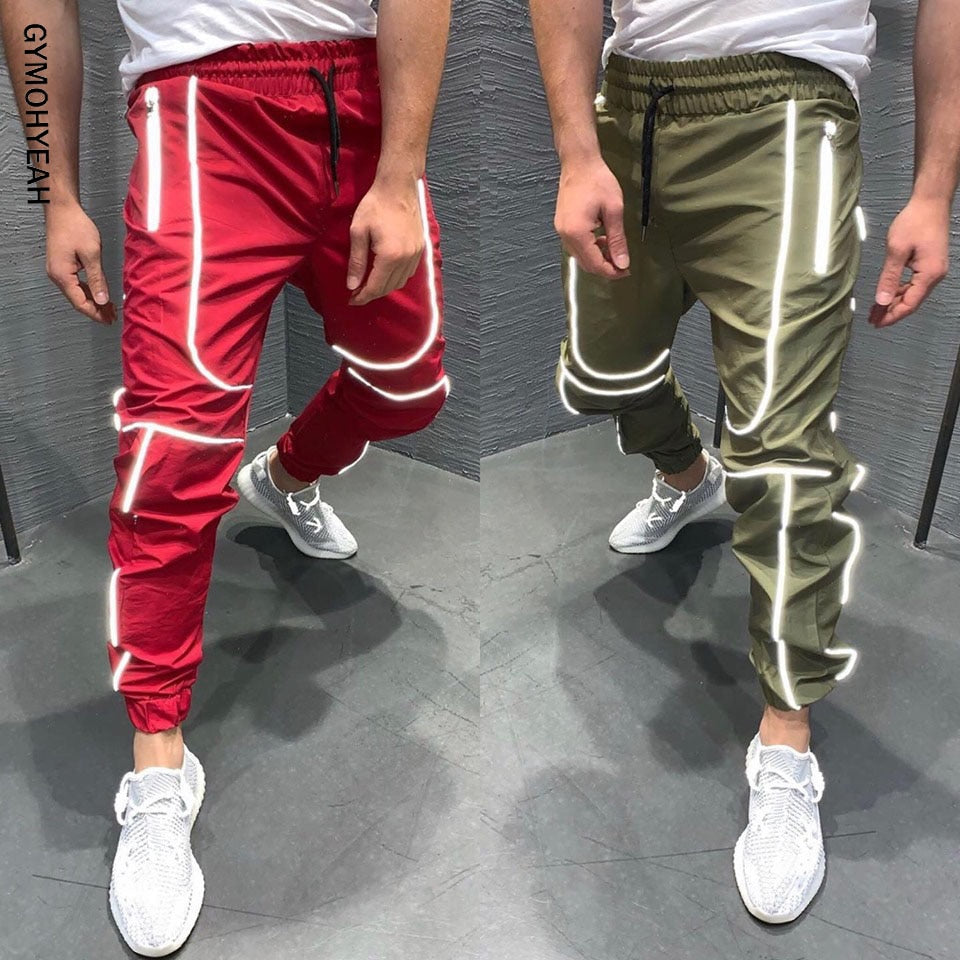 Autumn NEW Streetwear Fitness Pants Men Hip Hop Sweatpants Mens