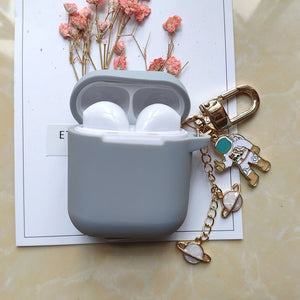 Cosmic Astronaut Spaceman Case for Apple Airpods 1 2  Accessories Case Protective Cover Bag Box Earphone Case Key ring