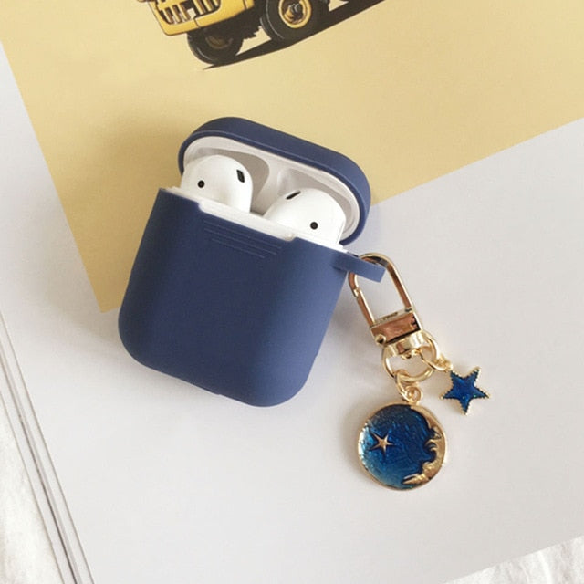 Cosmic Astronaut Spaceman Case for Apple Airpods 1 2  Accessories Case Protective Cover Bag Box Earphone Case Key ring
