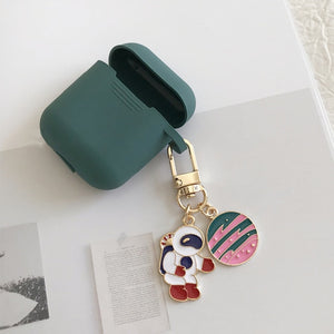 Cosmic Astronaut Spaceman Case for Apple Airpods 1 2  Accessories Case Protective Cover Bag Box Earphone Case Key ring