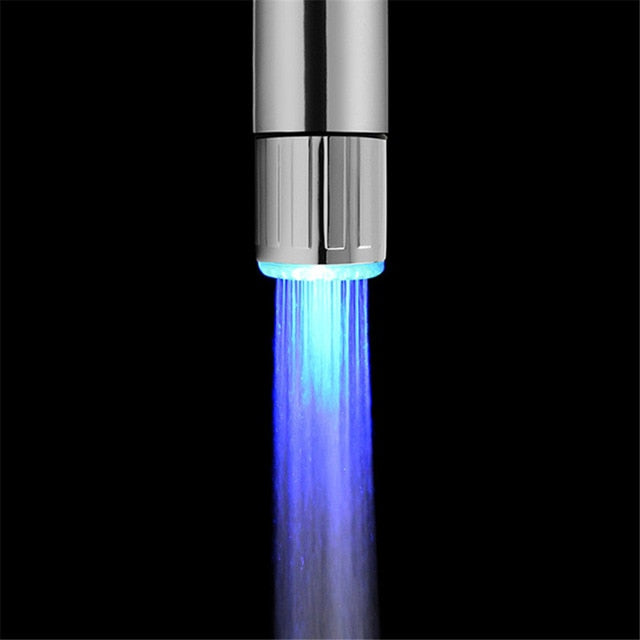 Creative Kitchen Bathroom Light-Up LED Faucet Colorful Changing Glow Nozzle Shower Head Water Tap Filter No Battery Suppy кран