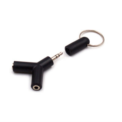 Earphone Adapter Double Jack Adapter Plug Stereo Headphone Splitter Player Audio Cables For iphone Samsung Xiaomi